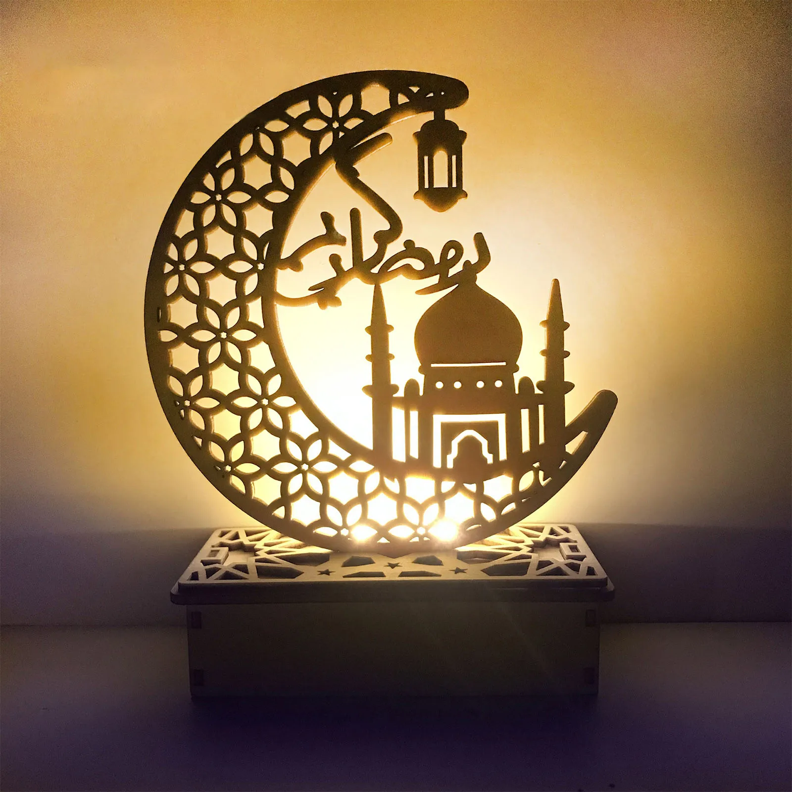 

Muslim Ledeid Mubarak Wooden Gifts Can Be DIY Decoration For Eid Al Fitr