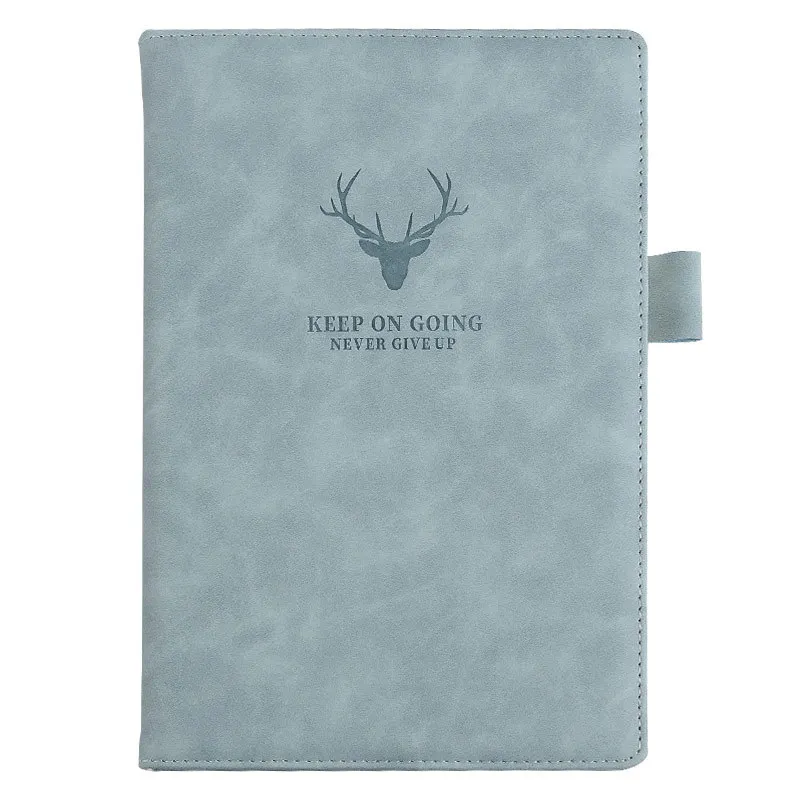 

A5/B5 Simple Fashion Business Notebook Diary Journal 180 Sheets/book Deer Head Imitation Leather PU Cover School Office Supplies