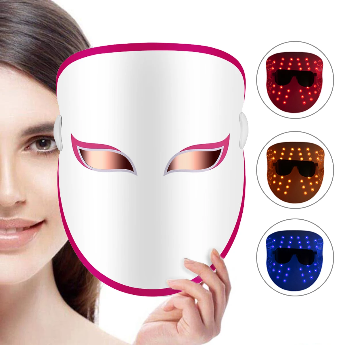 Антивозрастной фотонный светильник маска светодиодный терапевтическая
