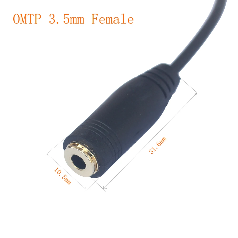 15cm 3.5mm CTIA to OMTP male female right angled mutual converter audio headphone connectors jack adapter plug cable |