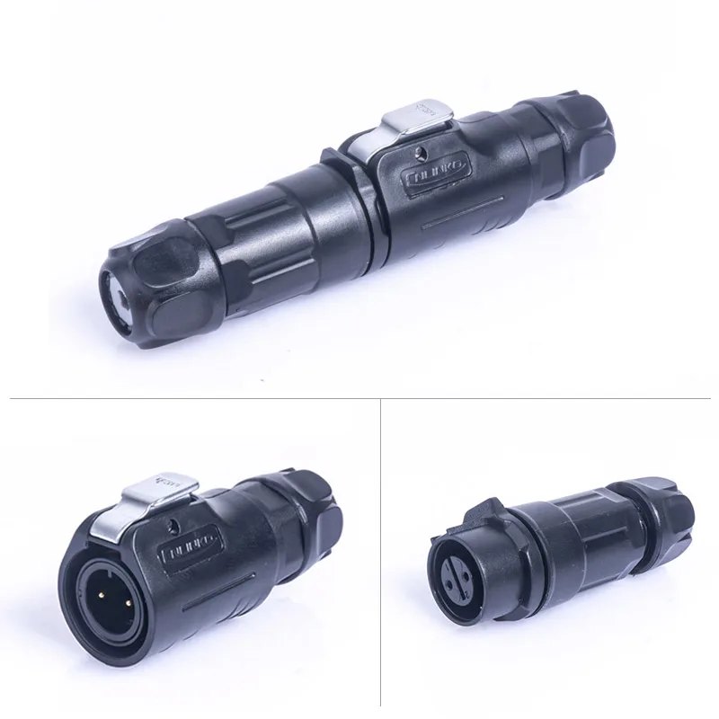 M12 IP67 Waterproof Connector 2Pin Thread Solder Series Male and female Cable connectors | Connectors