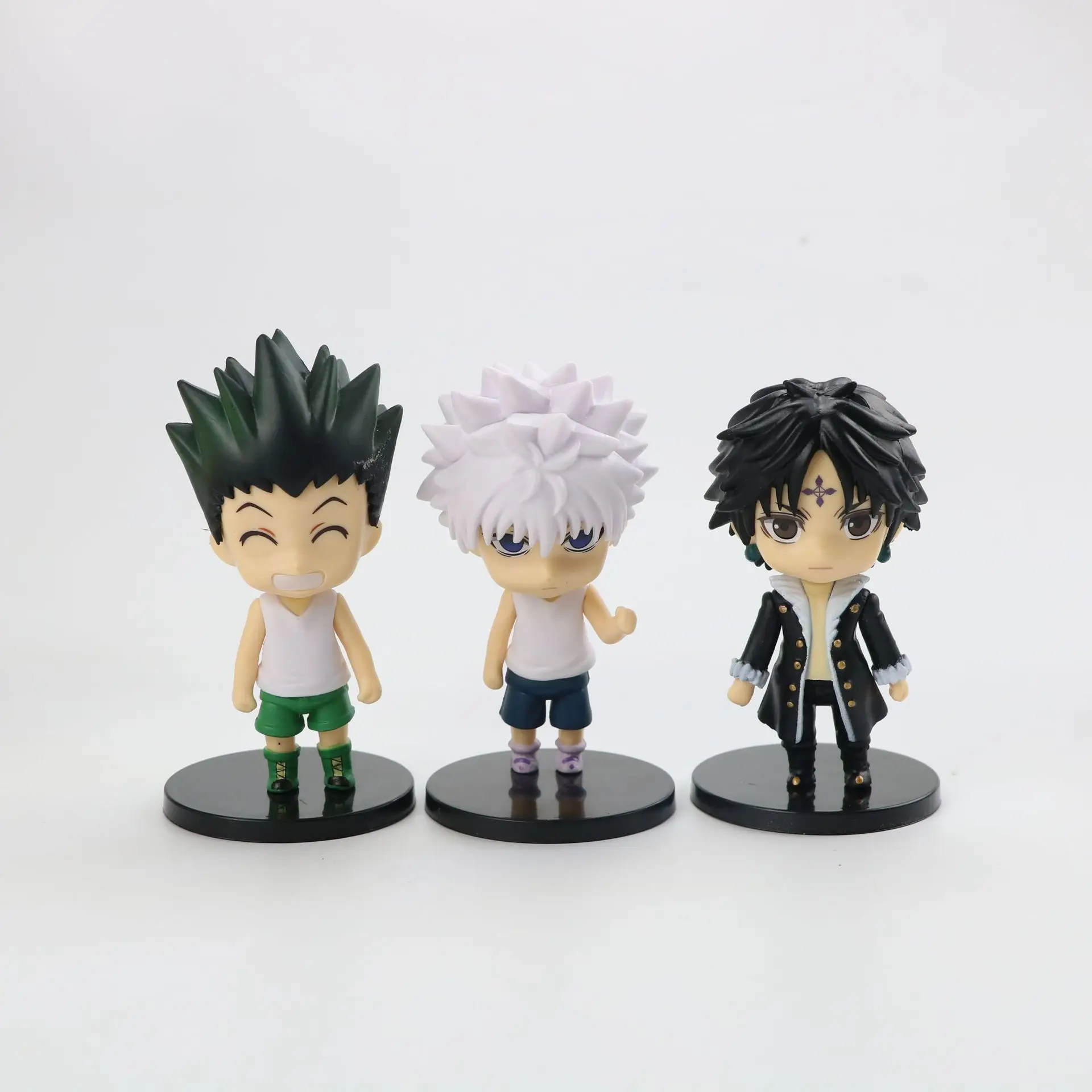 6 шт./лот Hunter x Аниме Фигурка Гон фриксс и Killua Zoldyck экшн-фигурка Курапика Hisoka Kulolo