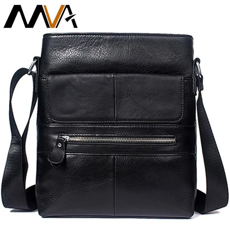 MVA Мужская сумка из натуральной кожи мужская через плечо мужские сумки с клапаном