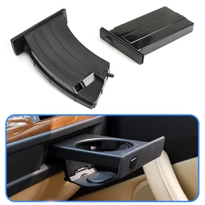 car front left right cup holder drink rack for bmw e60 e61 5 series 2003 2010 black cup holders car accessories 51459125622 free global shipping