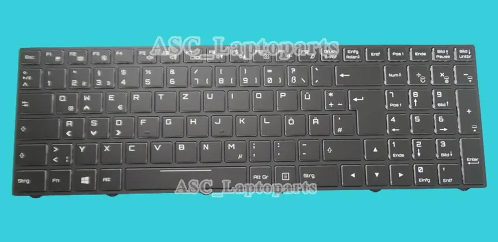 Новая немецкая клавиатура Tatastur для Clevo N850EP6 N857EP6 N870EP6 N875EP6 N857HJ1 N870HJ1 N850HP6 N870HP6 с