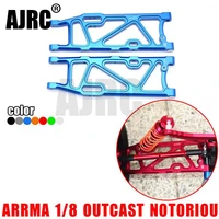 arrma 18 outcast notorious talion 6s aluminum alloy rear lower a arm metal rear swing arm arrma ar330249