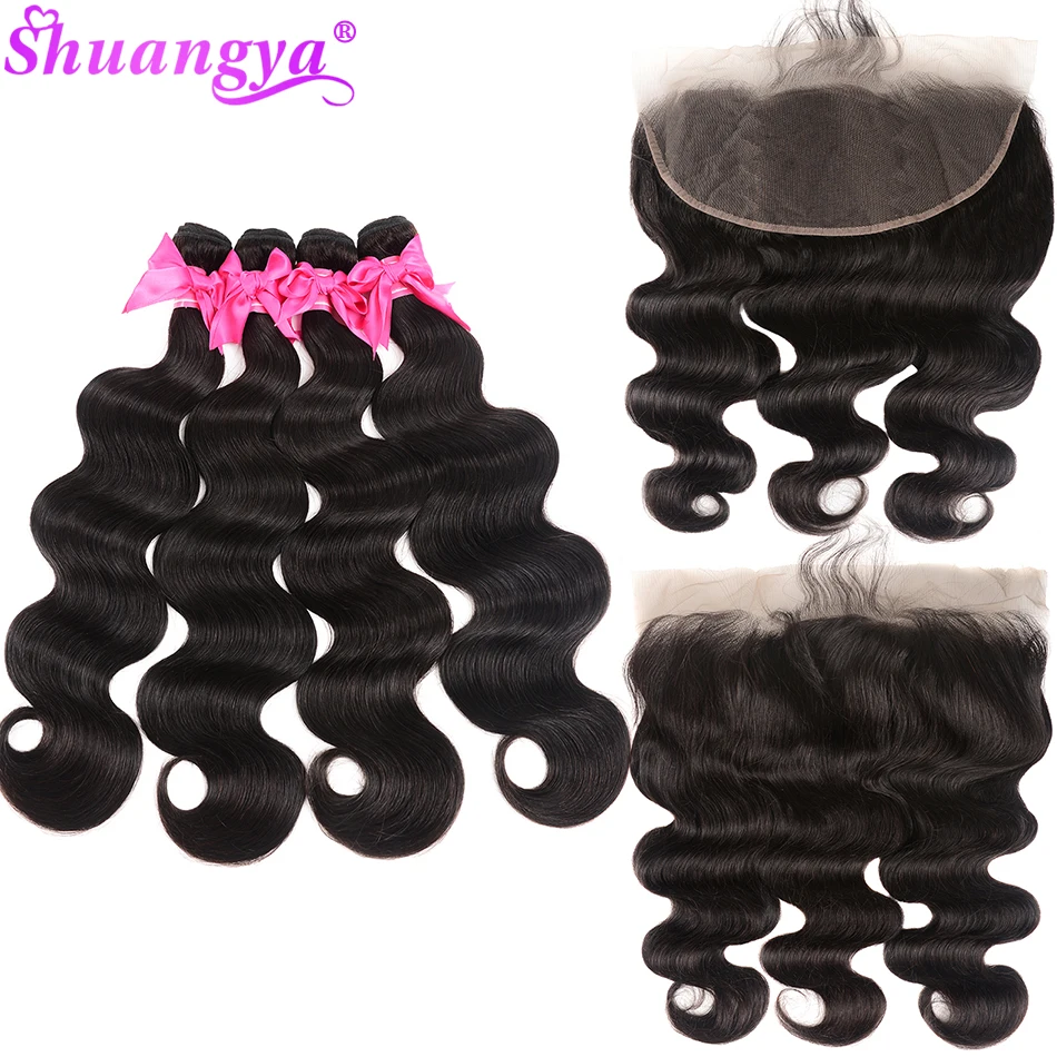 Малазийские волнистые пучки с фронтальной шнуровкой от уха до фронтальные