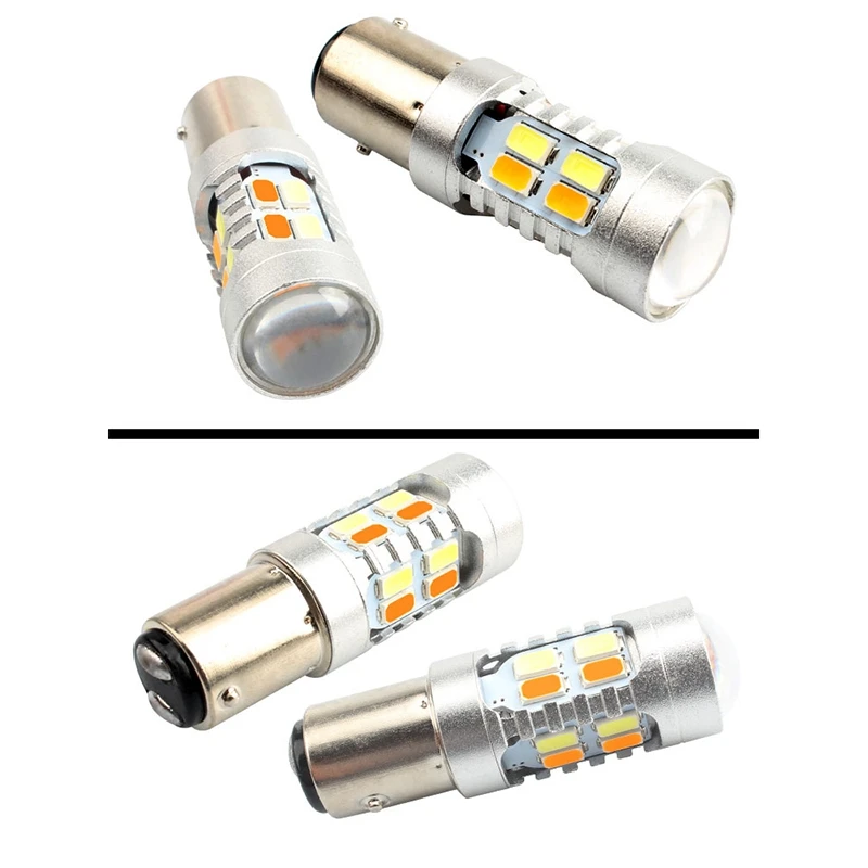 

1157 BAY15D 5630 5730 20 SMD White Amber Foldback LED Bulb Turn Signal Light 12V