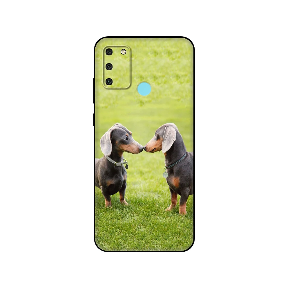 Флейта для Honor 8a Prime 8s 9 10X Lite 9A 9C 9X Premium Pro 9S милый чехол с таксой флейта