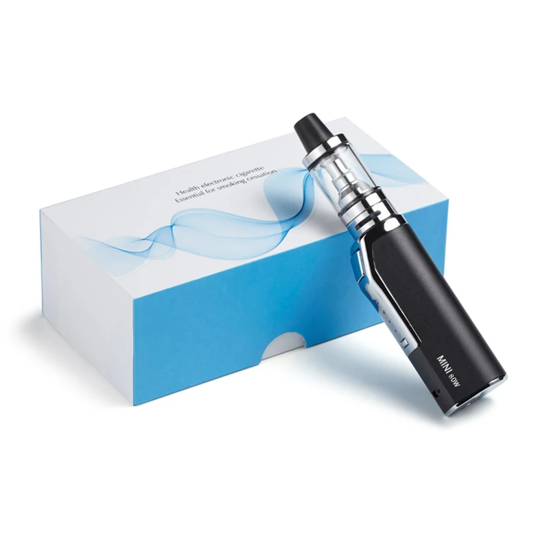 Мини 80 Вт Vape электронная сигарета мод комплект коробка 2200 мАч внутренняя батарея