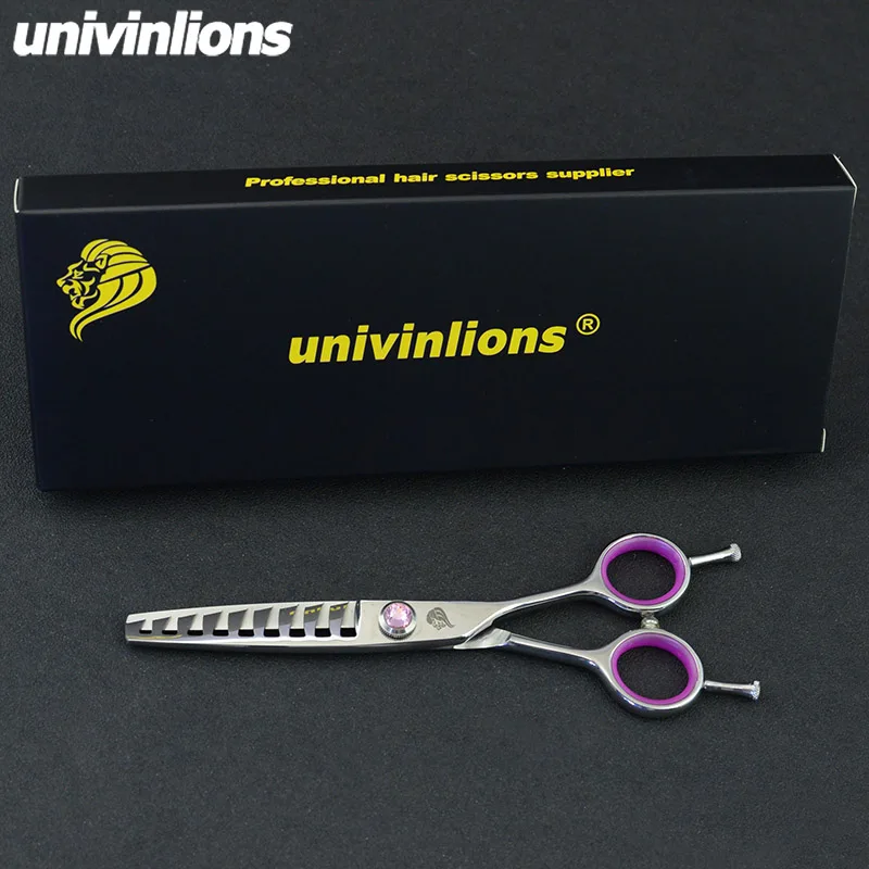 Univinlions 6-дюймовые филировочные ножницы с высокой степенью филировки 30% ~ 40% для