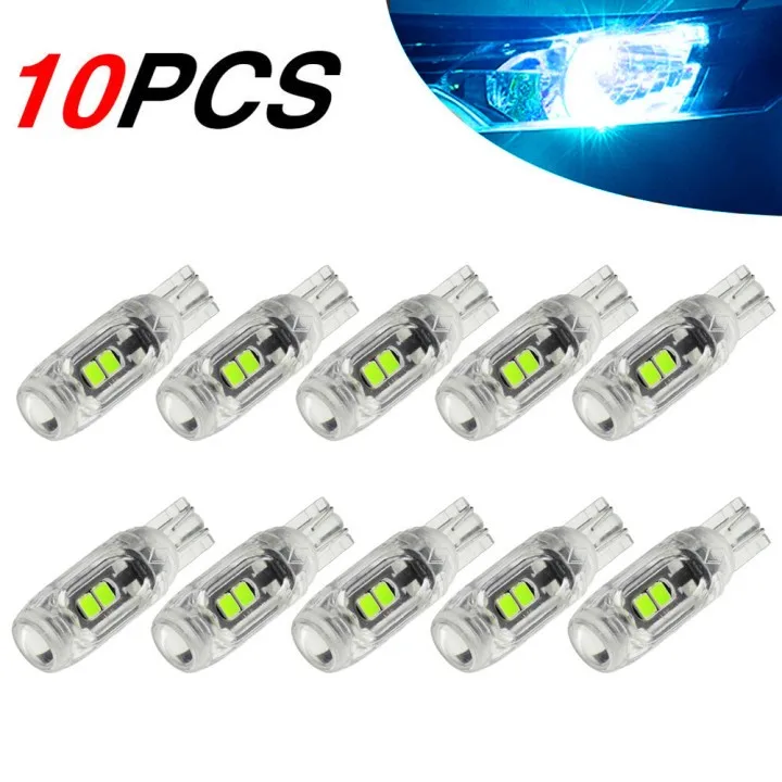 

10 шт., Автомобильные светодиодные лампы T10 5 SMD 194 168 W5W