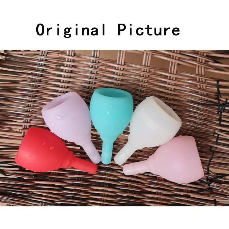 

Medical Silicone Menstrual Cup Soft Reusable Lady Discharge Valve Menstrual Cup Mestrual Collector Women Mestrual Collector