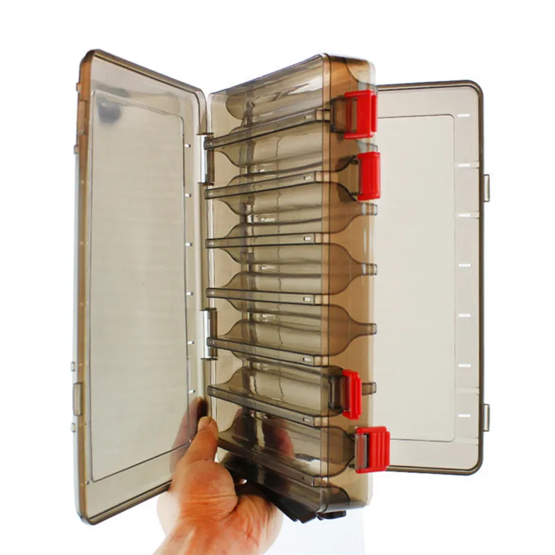 

Balight 17*20cm / 18.5*27.5cm Fishing Lure Box Double Sided Tackle Box Squid Jig Fishing Accessory Box Fishing Tackle
