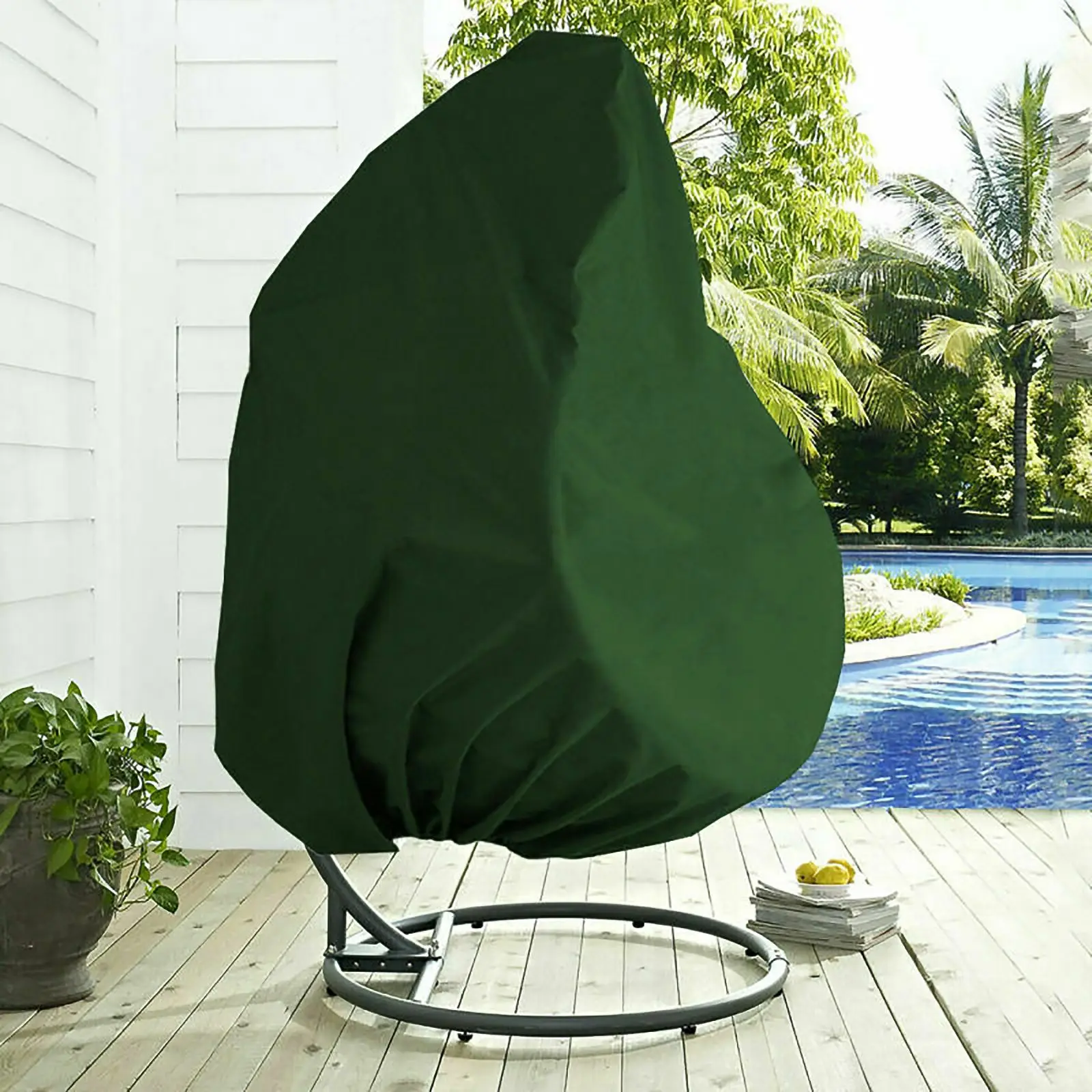 

Waterproof Patio Chair Cover Egg Swing Chair Dust Cover Protector With Zipper Protective Case Outdoor Hanging Egg Chair Cover