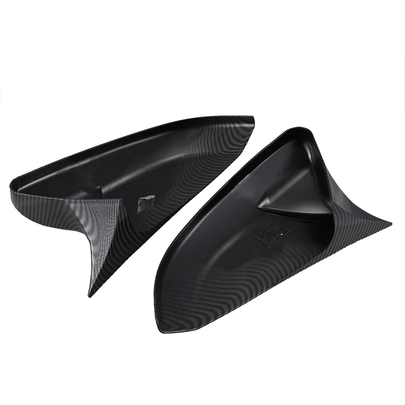 For Honda Civic 10Th 2016 2017 2018 Horn Shape Abs Carbon Fiber Style Rear View Side Mirror Cover Rearview Caps | Автомобили и