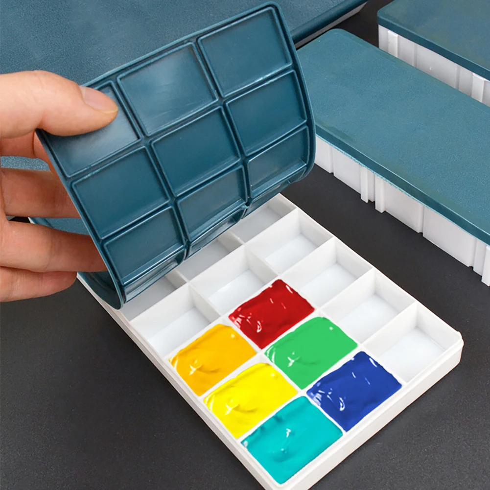 

Hot 24/25/36 Grids Large Art Paint Tray Artist Oil Watercolor Plastic Palette Oil Paint Saver Palette Box Painting Storage Tray