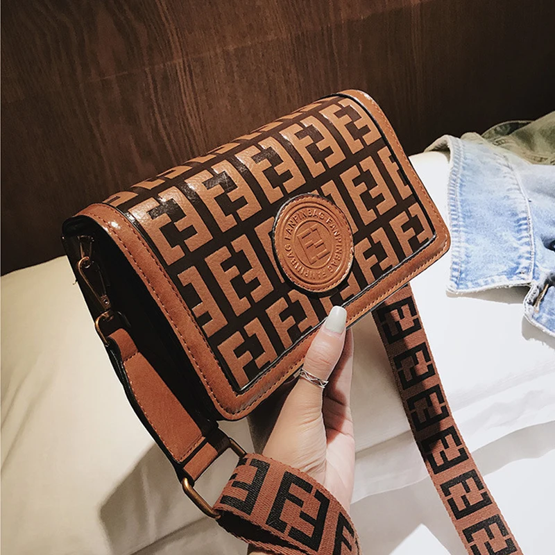 

Vintage Mini Square Bag Female 2021 New Fashion Luxury Shoulder Bag Broadband Crossbody Bags Shopping Purse Mobile Phone Bag
