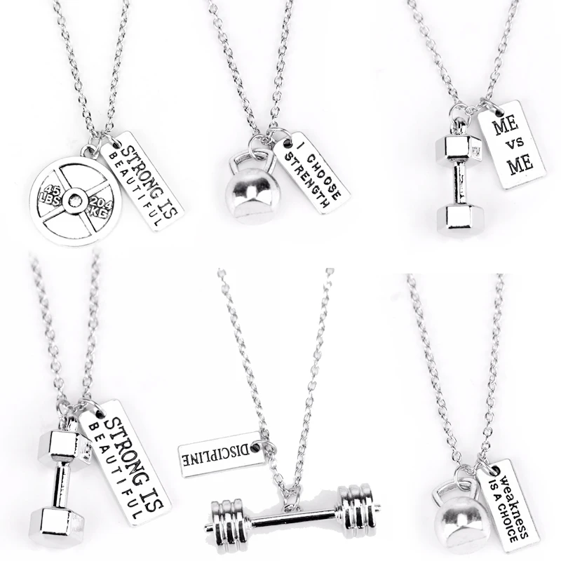 Модное ожерелье для занятий спортом и фитнесом подвеска в виде гирлянды тяжелой