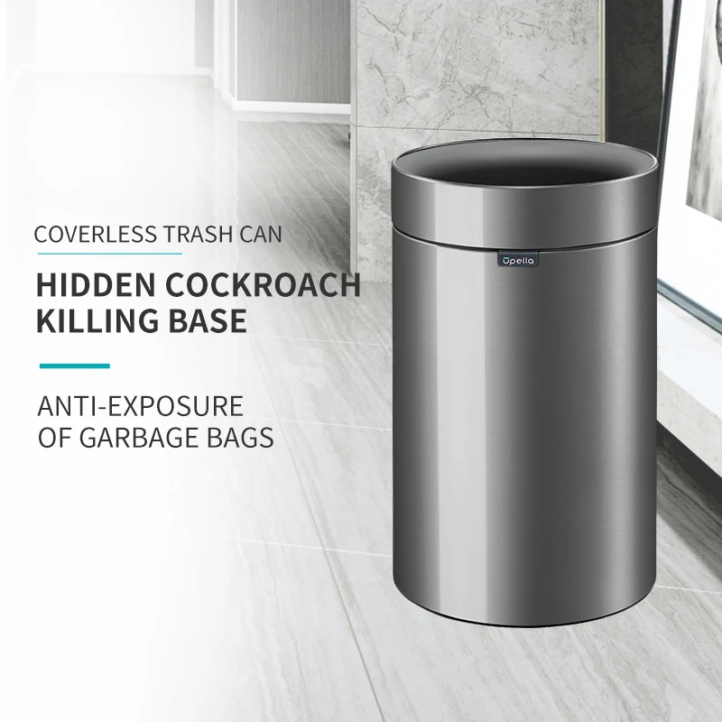 Бесплатная доставка непокрытый мусорный бак бытовой туалет из нержавеющей стали