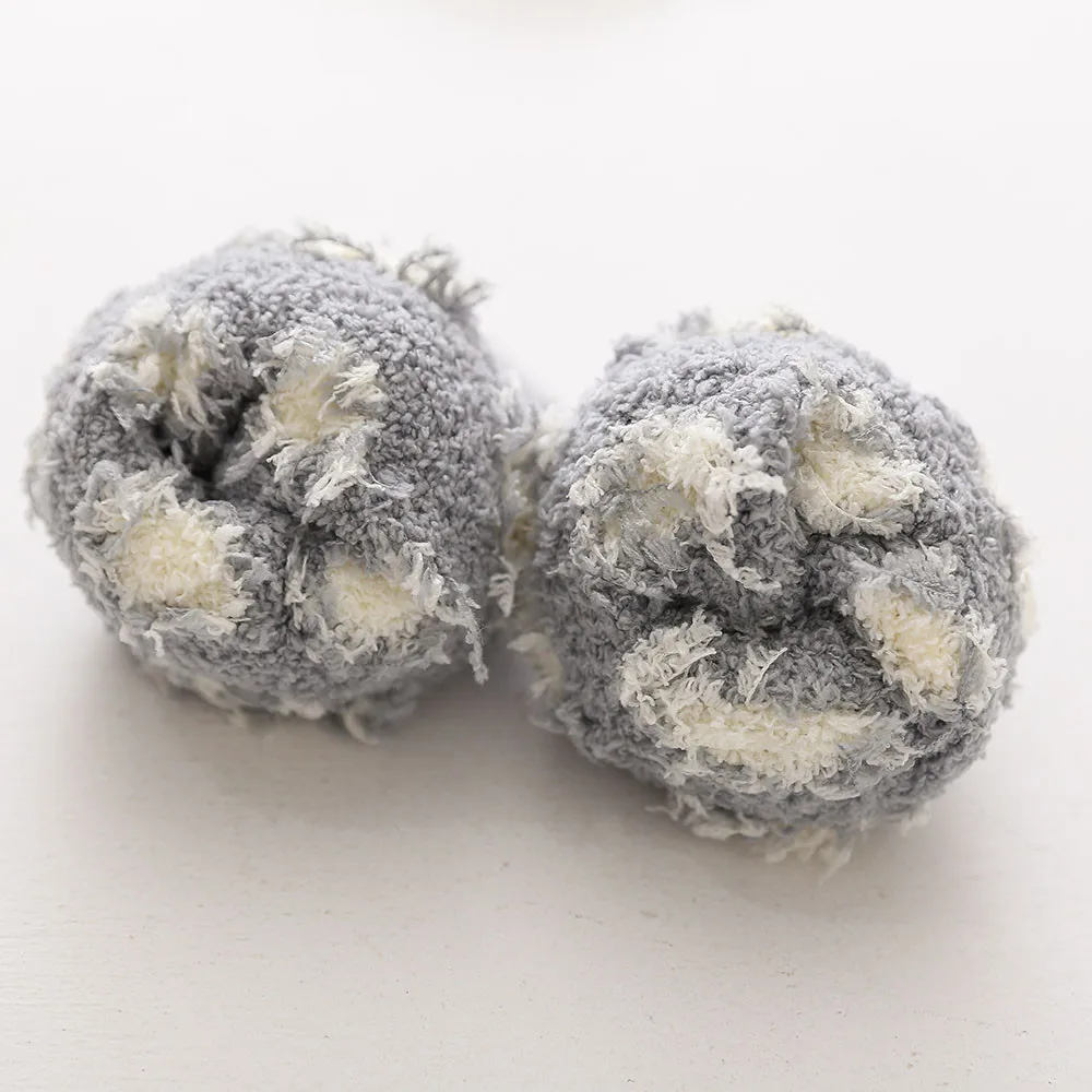 1 пара женские теплые носки для девочек хлопковые в горошек Разноцветные Милые