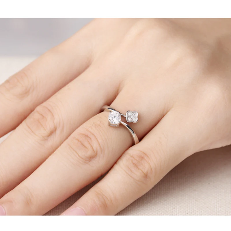 925 стерлингового серебра блестящее циркониевое винтажные свадебные