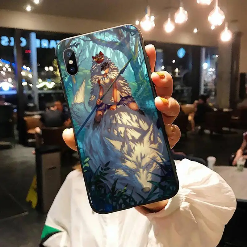 

Princess Mononoke japanese anime manga high quality luxury Phone Case for iPhone 11 12 pro XS MAX 8 7 6 6S Plus X 5S SE 2020 XR