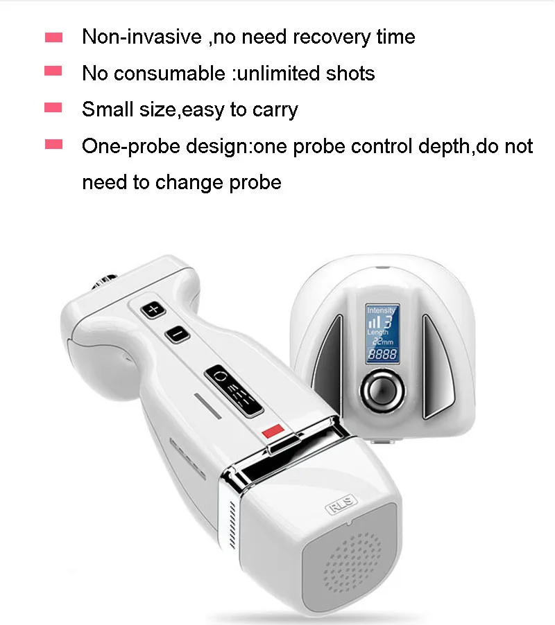 Мини HIFU сфокусированный ультразвуковой RF массажер для похудения и удаления жира