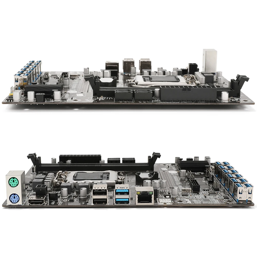 Комплект материнской платы для майнинга B250C комплект с 12 PCIE на USB3.0 LGA 1151 2X8GB DDR4 G3900