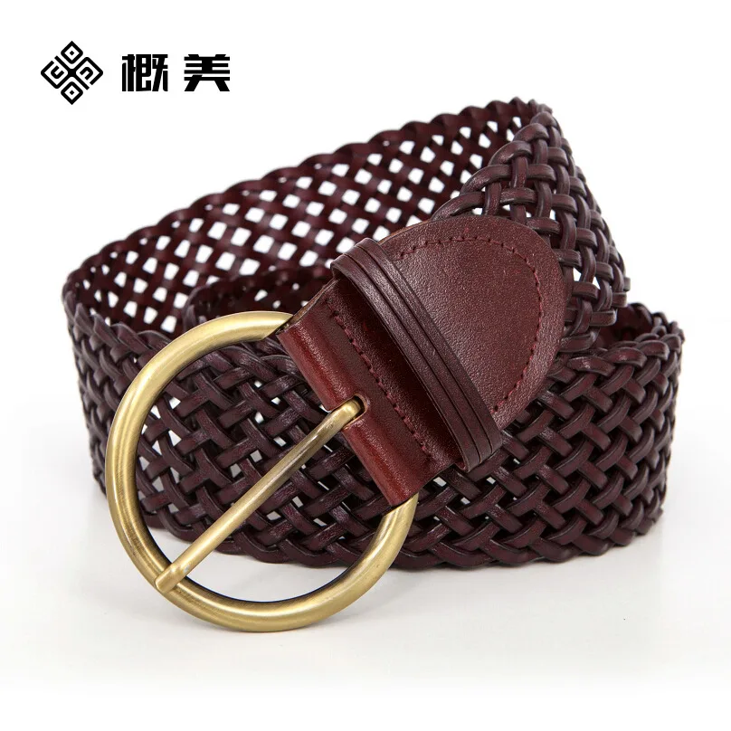 

Fashion black wide waistband ladies decoration hand-woven belt with skirt coat belt female simple and versatile autumn