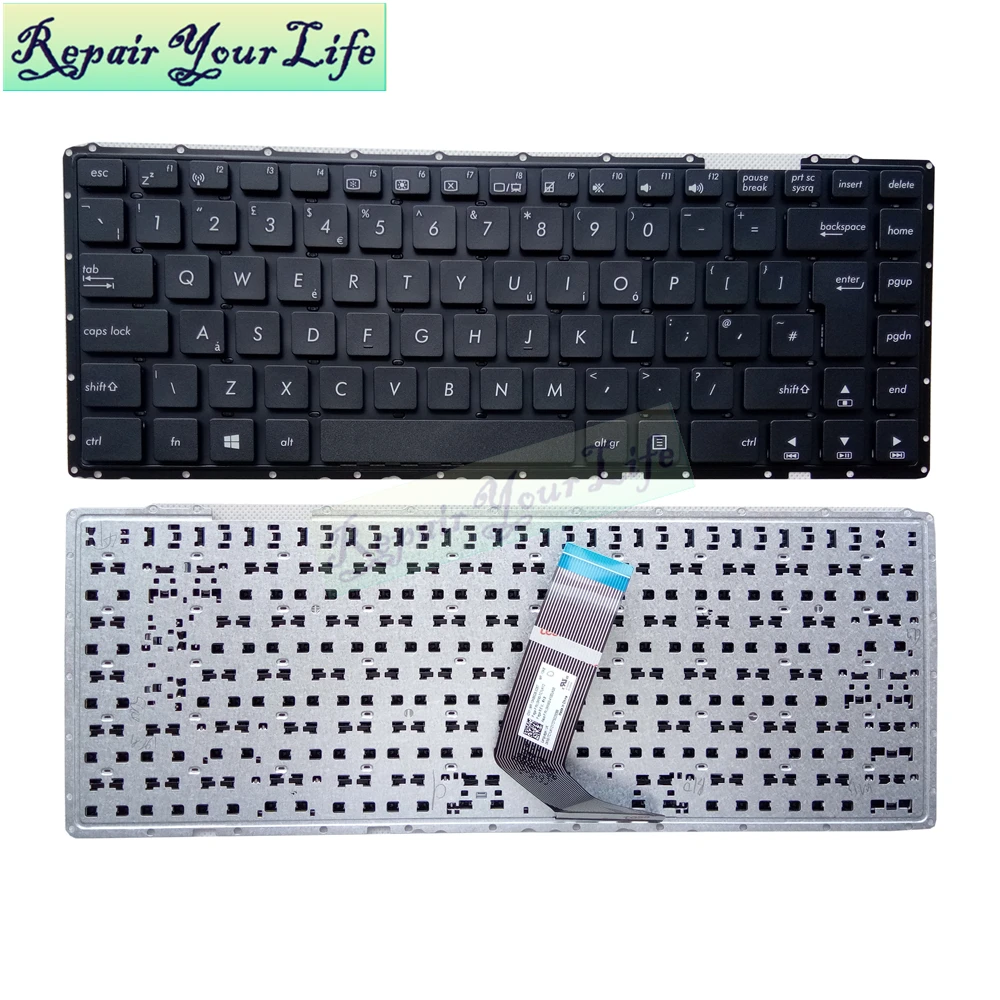 Клавиатура для ноутбука Asus P452 P452A P452L P452LJ P452S PX452 PX452L английская черная MP 13K86GB 5287 0KN0