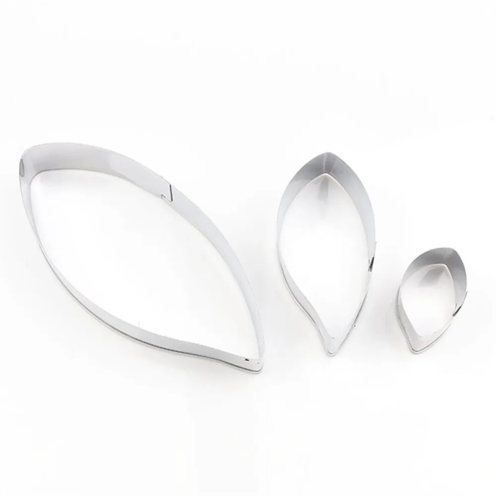 Помадка для бисквита резаки из нержавеющей стали ивовые листья кухонные