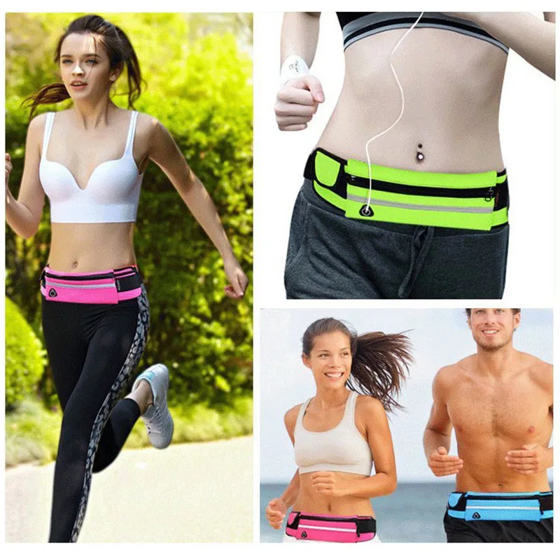 

Waterproof Running Waist Bag Outdoor Sports Running Belt Bags for Huawei Honor View40 / View40 Pro / V40 5G Phone Jogging Bags
