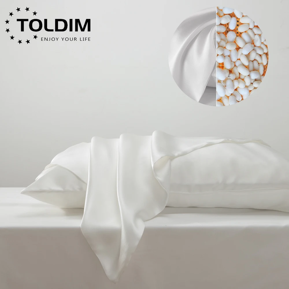 TOLDIM чехол для подушки 100% натуральный шелк тутового шелкопряда однотонный