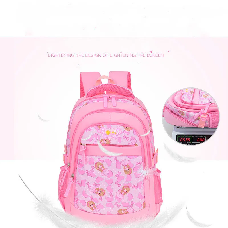 Cute Princess Children School Bags girls Orthopedic school backpack kids schoolbag Waterproof Backpack Teenager Mochila Infantil
