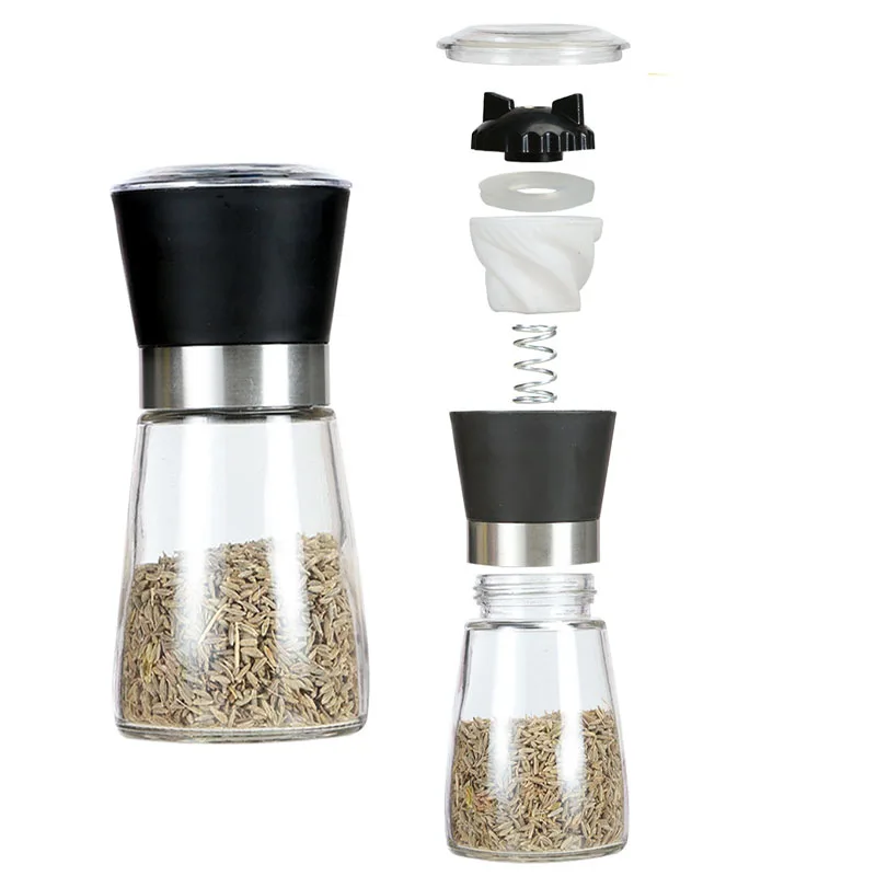 Новинка 2019 мельница для перца стеклянная соли и экологически чистые кухонные