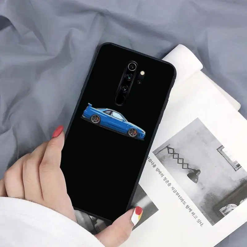 

Sports Car Jdm Drift Cartoon Phone Case Black For Redmi 7A 4X 5 6 7 8 8A 5Plus GO Note 4/4X 7 K20/Pro Cases