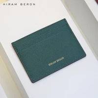 hiram beron custom name free card holder for women gift for birthday luxury leather product dropship