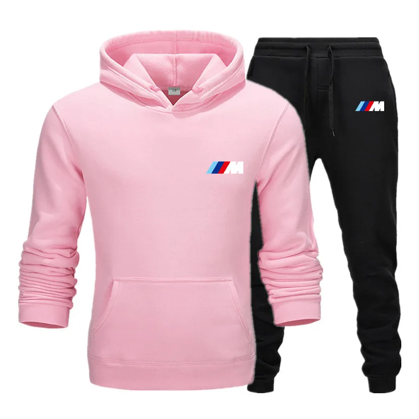 

2021 Fashion Spring Men Sets Gradient Zipper BMW Hoodie+Pure Cotton Pant Casual Tracksuit Male Sportswear Gym Brand Men Clothing