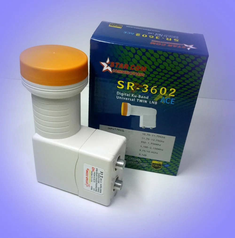 STARCOM SR-320, SR-3602 SR-3604 Универсальный ku-диапазон цифровой HD одиночный, двойной, LNB с высоким коэффициентом усиления низкий уровень шума спутниковая антенна LNB