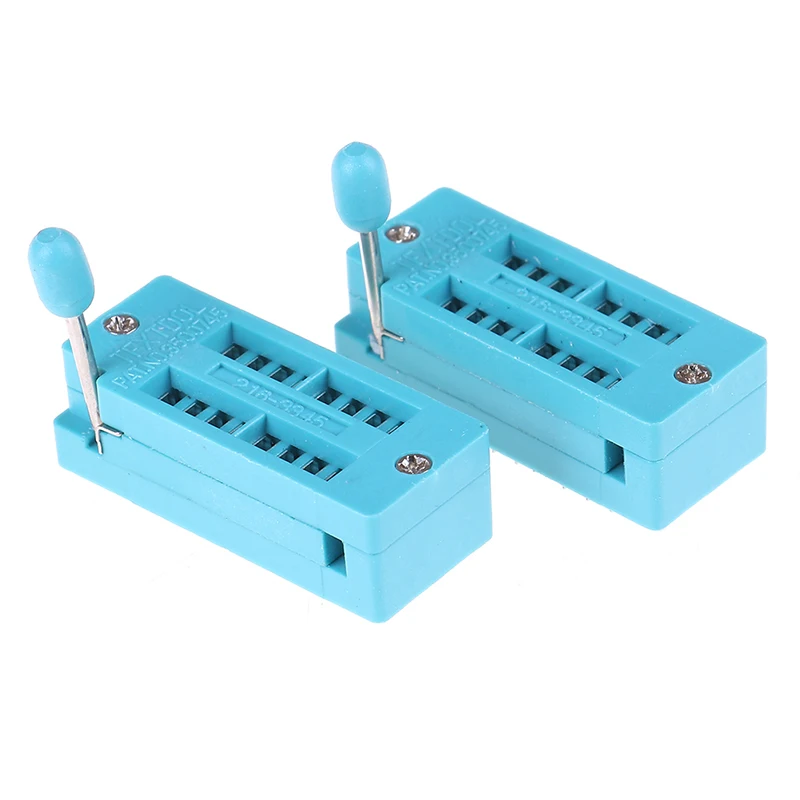 2 шт./лот Dip16 Zif молния Ic гнездо 16 p Dip чип тестовый адаптер PCB 16-контактный Dip-16 16pin 54