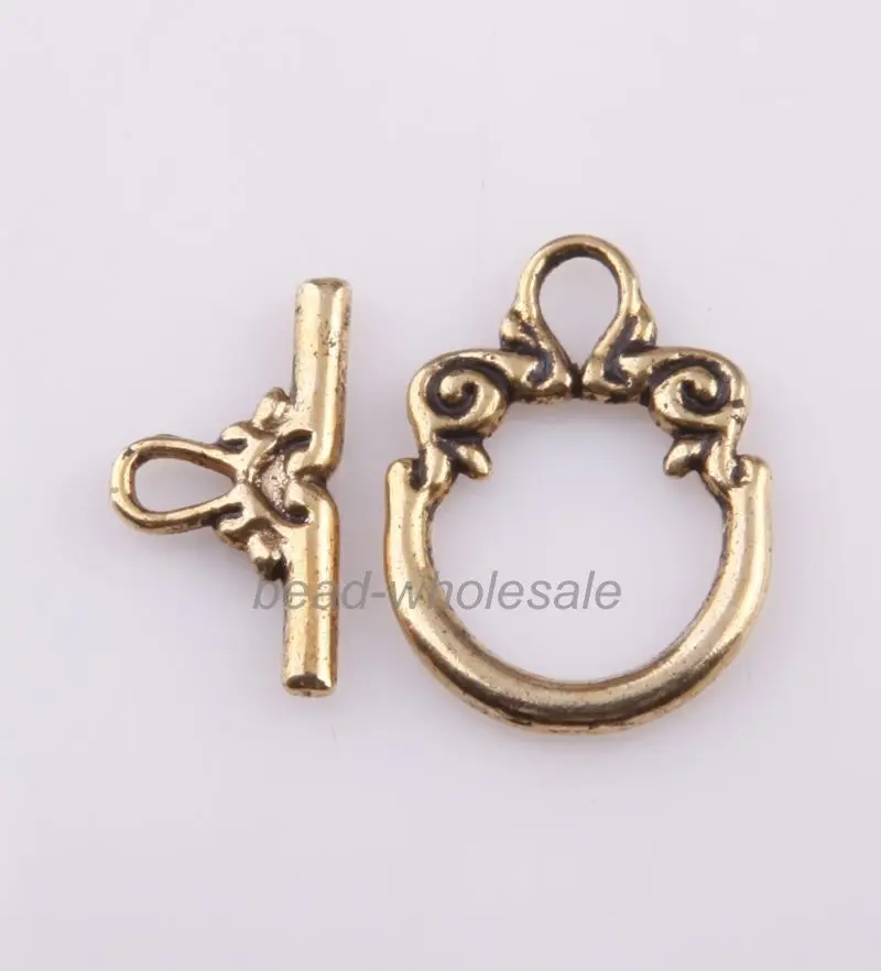 30 комплектов тибетских серебряных переключателей застежек для изготовления