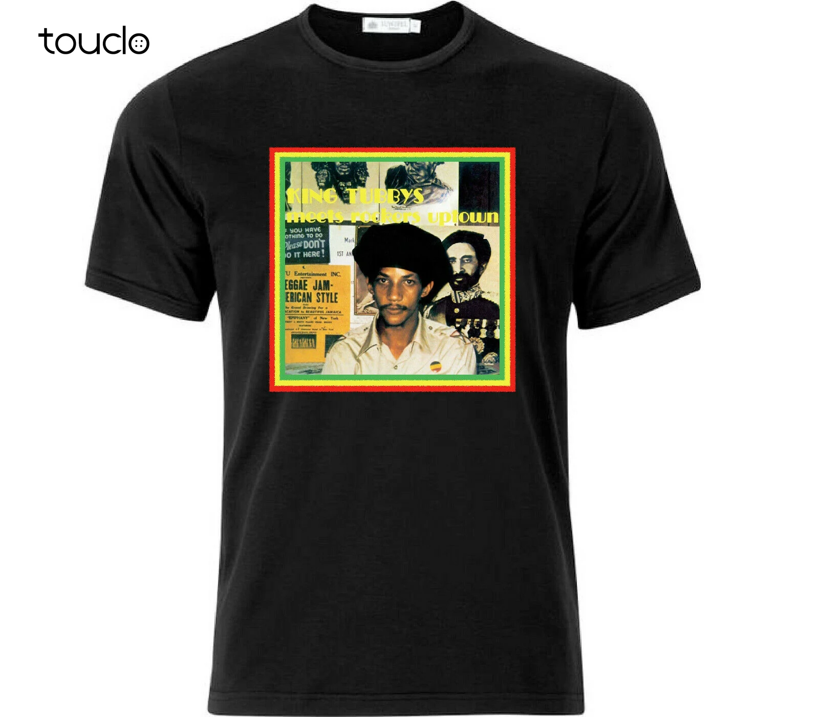 Фото Новинка футболка King Tubbys meet Rockers Uptown Retro Reggae черная унисекс | Женская одежда