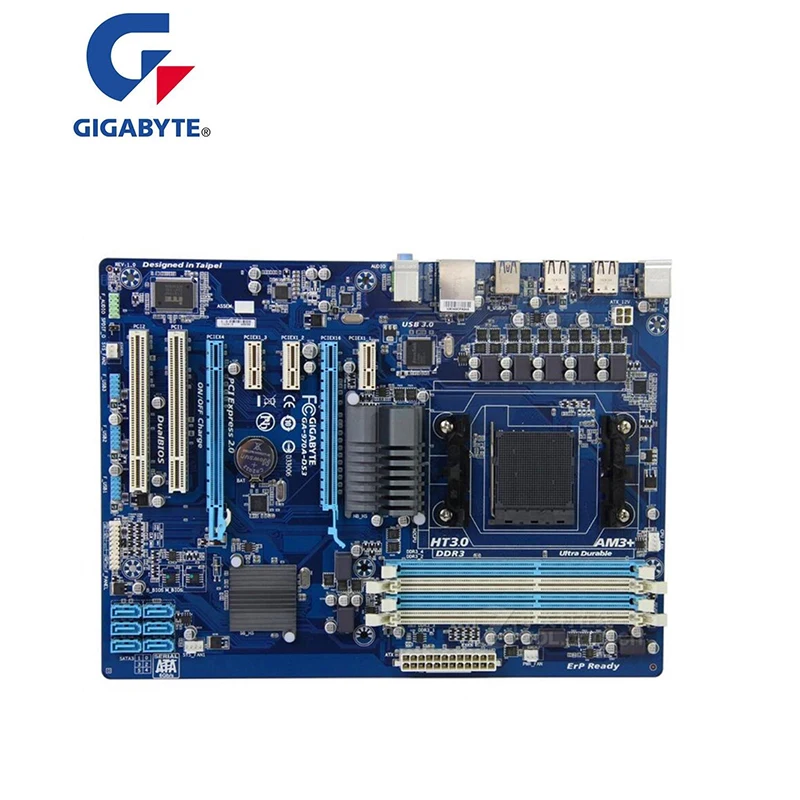 Оригинальная б/у материнская плата 970A-DS3 970 Socket AM3 DDR3 SATA3 для Gigabyte ATX USB3.0 | Компьютеры
