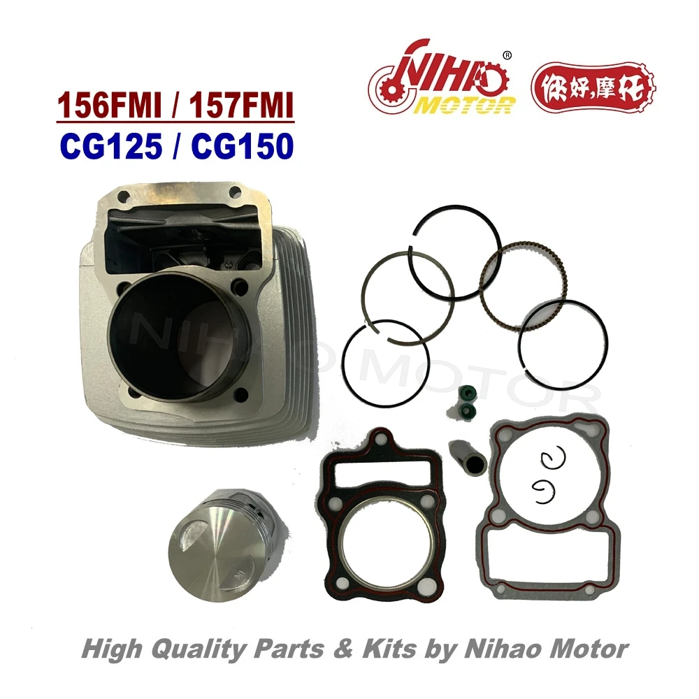

51 CG150 Cylinder Assy 125cc 150cc 157FMI 162FMJ Alpha 1P47FMC Engine parts MOTOLAND VENTO REGULMOTO IRBIS Nihao Motor Chinese