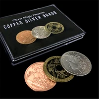 copper silver brass csb magic tricks coin appear vanish magia magician close up illusions gimmick props mentalism fun easy