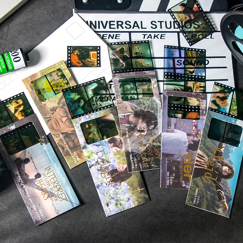 

24 Frames Film Classic Movie Transparent Stickers Bullet Journaling Accessories INS Mobile Phone Shell Deco Stickers Aesthetic