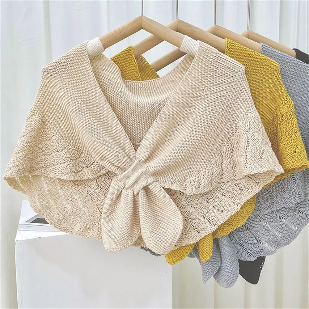 

For Hoodie Suit Women Soft Detachable Windproof For T-shirt Knitted Fake Collar Shawl Warm Scarf