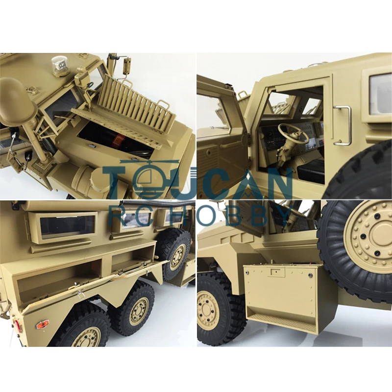 1/12 6*6 RC Пума 6x6 MRAP автомобиля 16CH радио взрывозащищенные ESC моторные игрушки для
