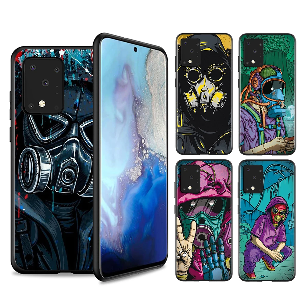 

Cool Gas Mask Smiley For Samsung A72 A52 A02 S A32 A12 A42 A51 A91 A81 A71 A41 A31 A21 S A11 A01 A03 Core UW Phone Case